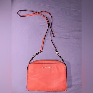 Michael Kors Vibrant Coral Crossbody Bag